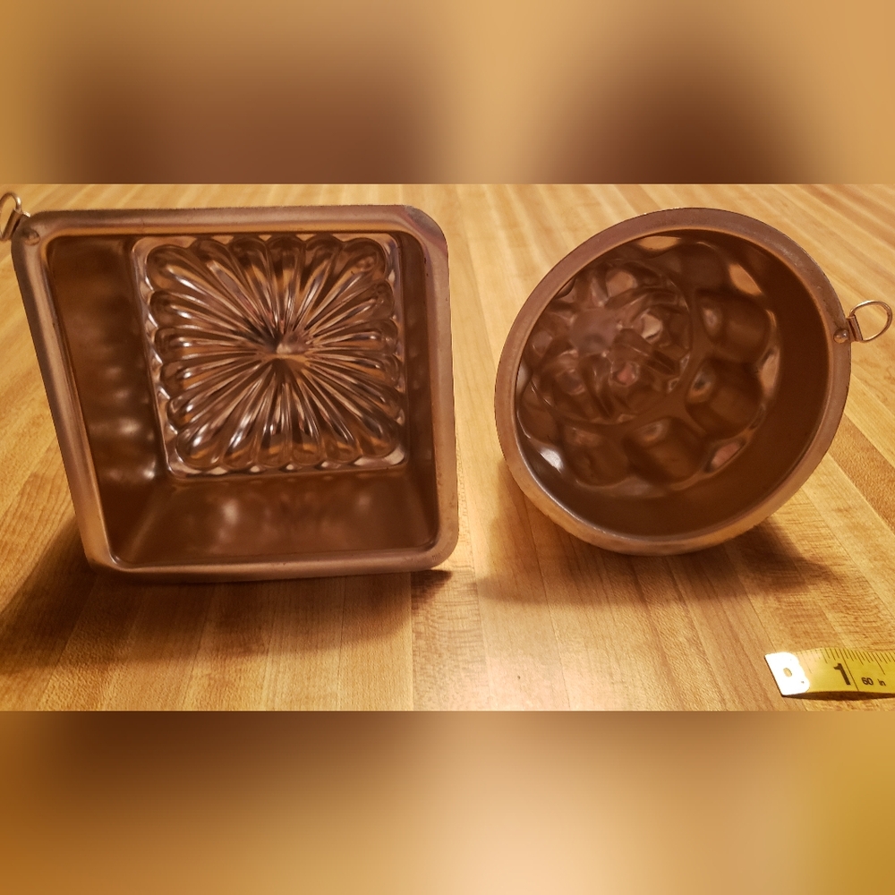 Vintage Copper Molds - Set of 2 - Picture 3 of 11